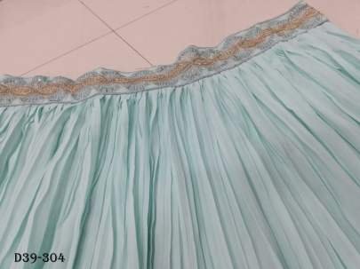 Stunning Turquoise Faux Georgette Lehenga Choli