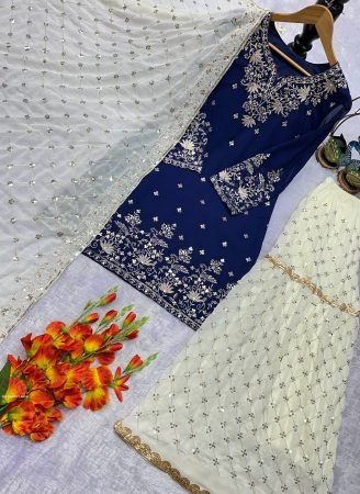 Stylish Designer Embroidered Gharara Set for Women