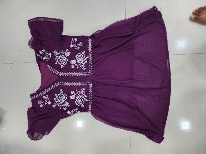 Stylish Ethnic Lavender Anarkali Top