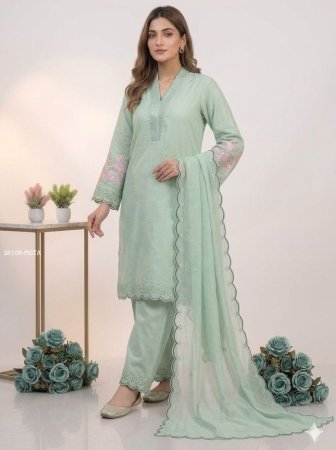 Stylish Ethnic Suit Set for Women with Cut Work Design