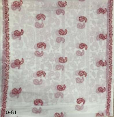 Stylish Fox Georgette White Taffeta Silk Saree