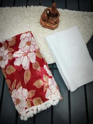 Stylish Georgette 3D Printed Saree