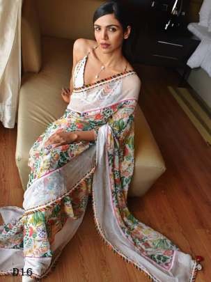 Stylish Georgette Saree with Intricate Floral Patterns