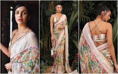 Stylish Georgette Saree with Intricate Floral Patterns