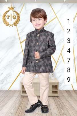 Stylish Kids Black Indo Western