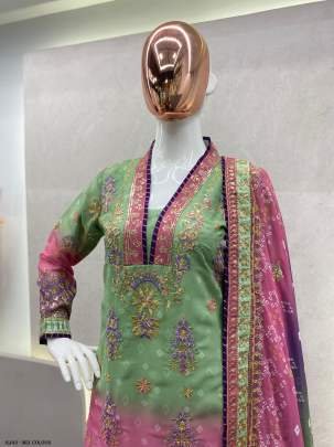 Stylish Pakistani Georgette Printed Mix Colour Palazzo Suit