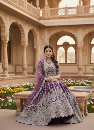 Stylish Semi Stitched Net Lehenga Choli for Women