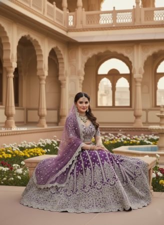 Stylish Semi Stitched Net Lehenga Choli for Women