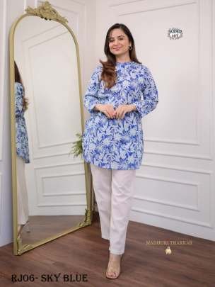 Summer Special Rayon Sky Blue Co Ord Set