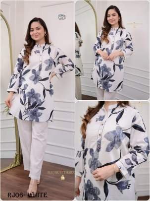 Summer Special Rayon White Co Ord Set