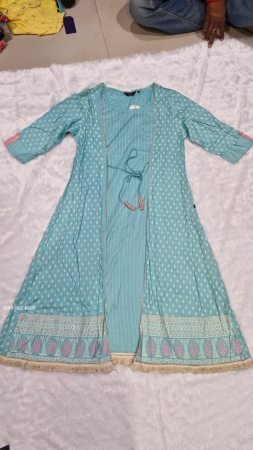 Summer Wear Jacket Style Gown Kurti