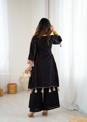 Super Solid Black Plus Size Cord Set