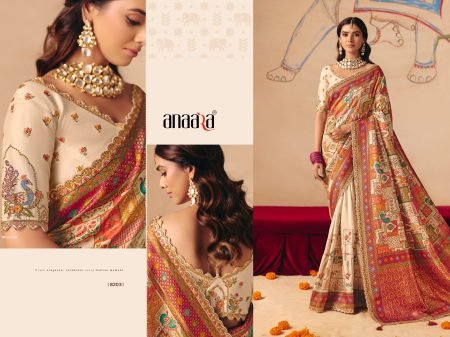 Tathasu By Anaara Handloom Weaving Dola Zari Silk Saree