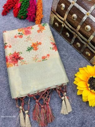 The Almaari 1005 Kuber Pattu Printed Designer Saree