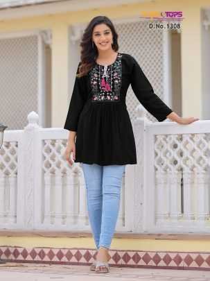 Tips And Tops Bubbly Vol 13 Rayon Tunic Top