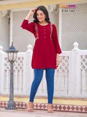 Tips And Tops Bubbly Vol 13 Rayon Tunic Top