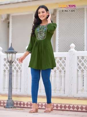 Tips And Tops Bubbly Vol 13 Rayon Tunic Top