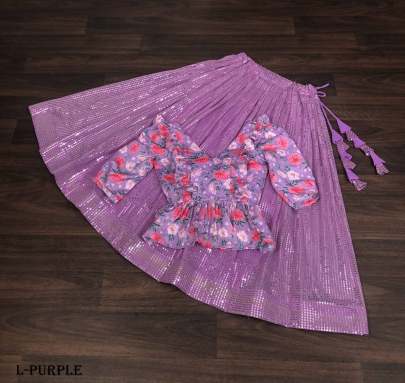 Traditional georgette sequence designer lehenga with choli
