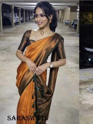 Traditional Pure softy silk saree with Original Kubera Pattu Weaving
