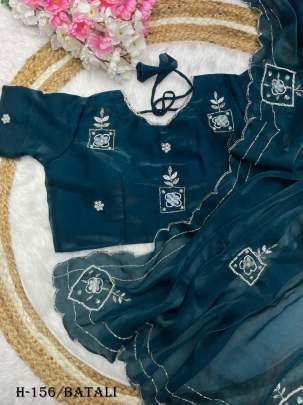 Trending Jimmy choo Batali Saree with Khatli Cut Work