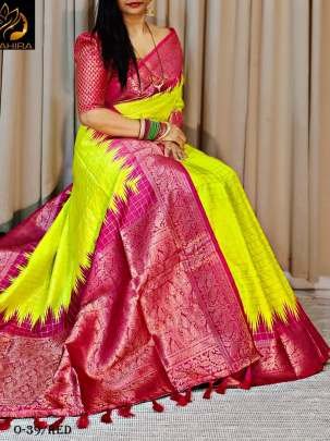 Trending Red Silk Saree With Rich Pallu