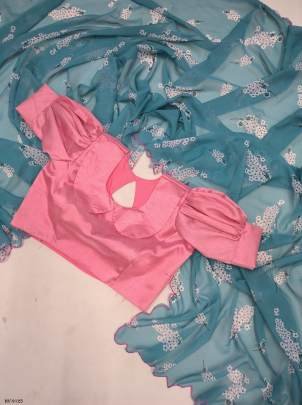 Trendy Georgette Digital Print Saree With Ready made Blouse