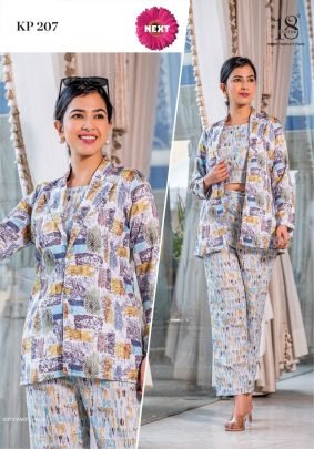 Trendy KITTY PARTY VOL 02 Cotton Linen Cots With Crop Top And Pants