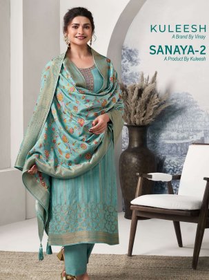 Trendy Kuleesh Sanaya Vol 2 Jacquard Suit From Fab Funda