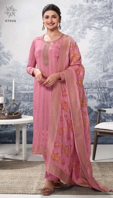 Trendy Kuleesh Sanaya Vol 2 Jacquard Suit From Fab Funda