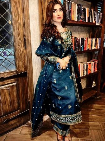 Trendy Organza Silk Kurti Palazzo Set