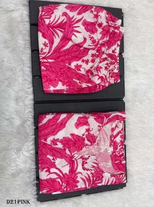 Trendy Western Pink And White Cotton Printed Co ord Set