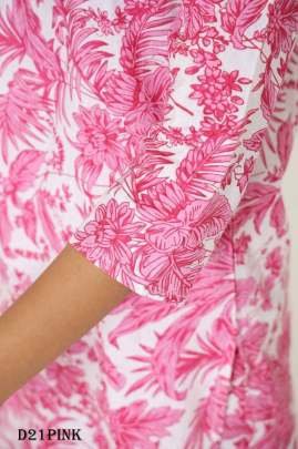 Trendy Western Pink And White Cotton Printed Co ord Set