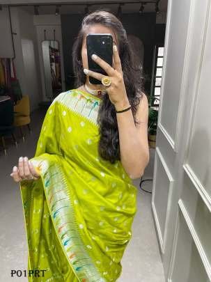 Trendy Zari weaving work pure viscose fancy saree