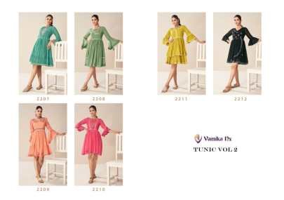 Vamika NX Georgette Designer Tunic Vol 2 by Fab Funda