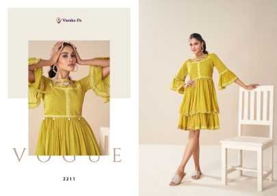 Vamika NX Georgette Designer Tunic Vol 2 by Fab Funda