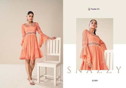 Vamika NX Georgette Designer Tunic Vol 2 by Fab Funda