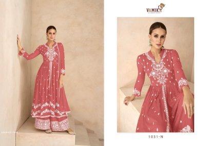 Vamika Present LAKHNAVI VOL 6 Rayon Ready Made Suit