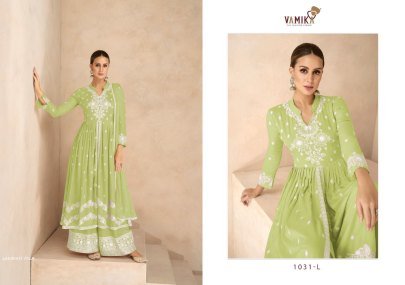 Vamika Present LAKHNAVI VOL 6 Rayon Ready Made Suit