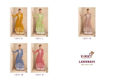 Vamika Present LAKHNAVI VOL 6 Rayon Ready Made Suit