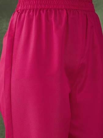 Vichitra Silk Embroidered  Pink Colour Ready Made Suit