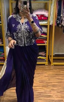 Wedding Designer  Saree With Shrug
