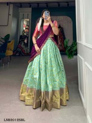 Wedding Jacquard Silk Lehenga Choli