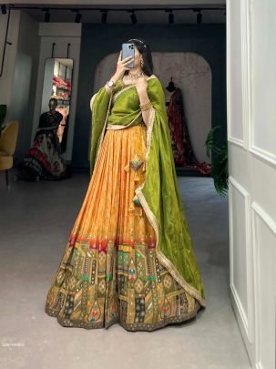 Wedding Muster Pure Viscose Jacquard Silk Lehenga Choli
