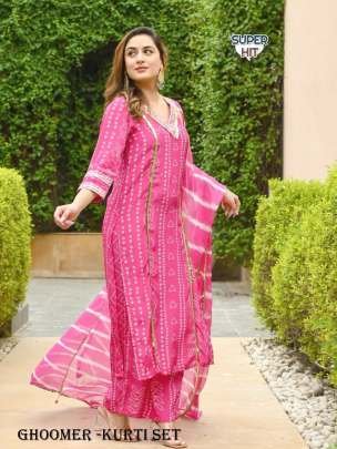 wedding season special beautiful straight cut design Kurti Set