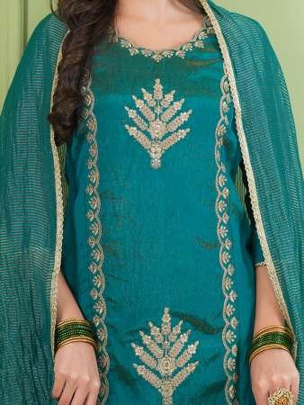 Wedding Wear  Rama Colour Ready Made Suit