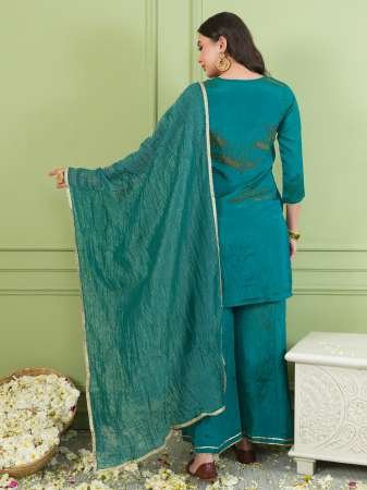 Wedding Wear  Rama Colour Ready Made Suit