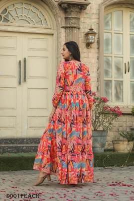 Western Style Printed Georgette Palazzo Shrug With Blouse Indowestern