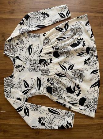 White Cotton Printed Ladies Top