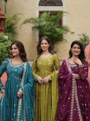 Wine Exclusive Premium Designer Readymade Top Sharara Suits With Fancy Dupatta