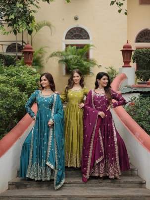 Wine Exclusive Premium Designer Readymade Top Sharara Suits With Fancy Dupatta